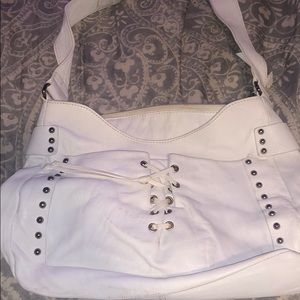 White leather Capaccioli purse
